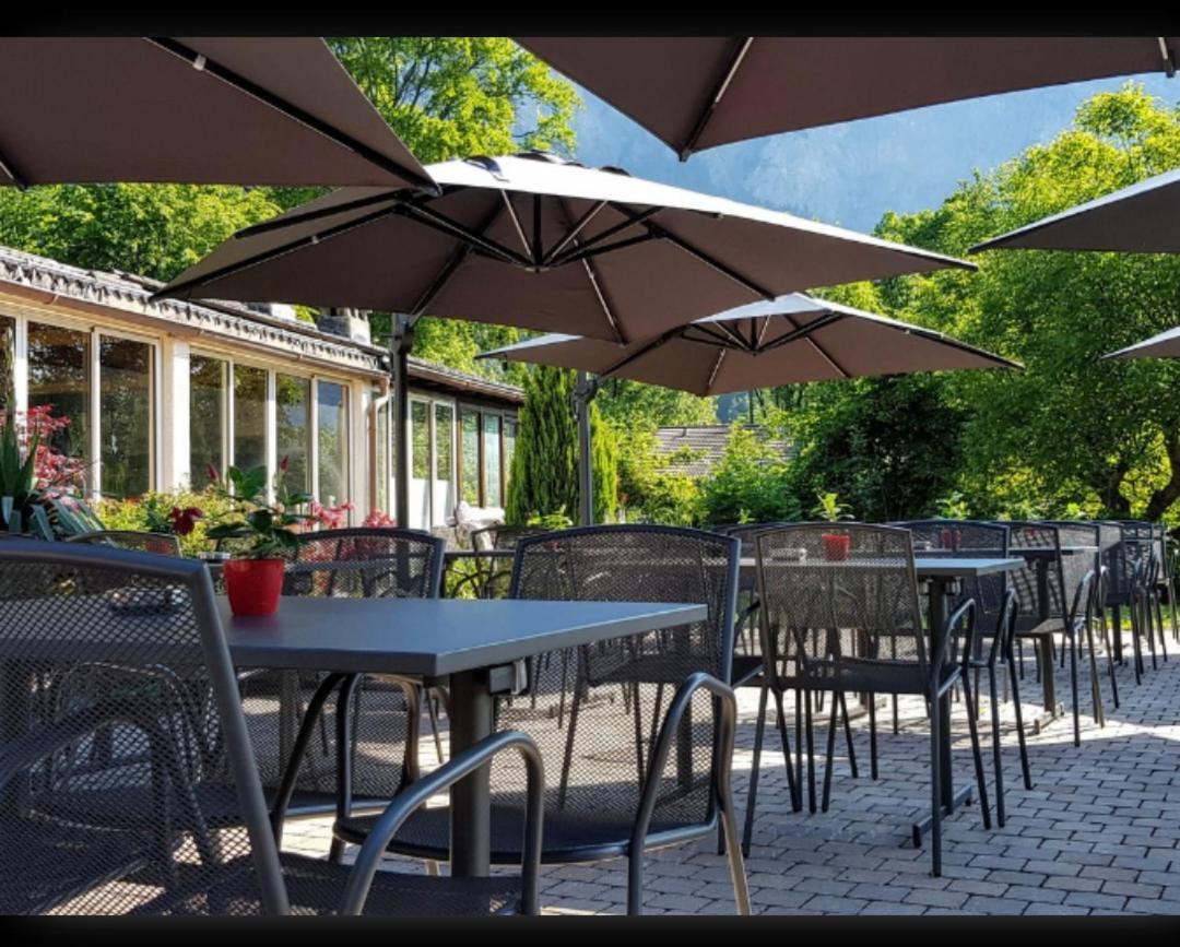 Restaurant Les Verines Chamoson Exterior foto
